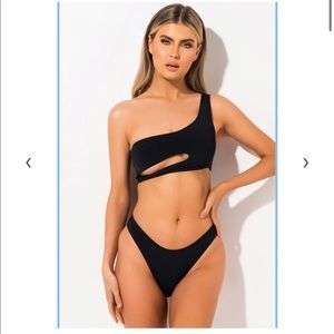 ONE SHOULDER BIKINI SET